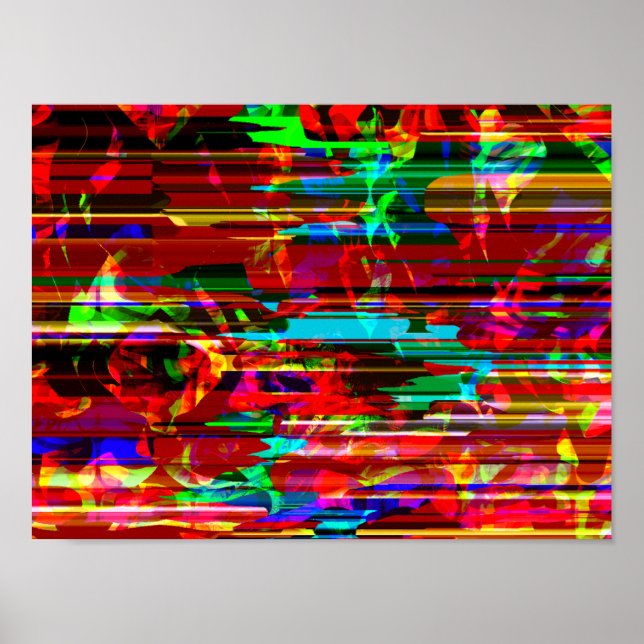 Póster Gráfica sintetizada modular de tecnología Cyberpun (Frente)