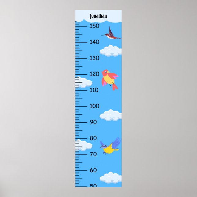 Póster Gráficas de crecimiento de aves pequeñas (Frente)