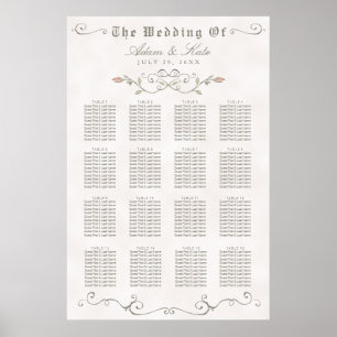 Póster GRÁFICO 121-160   Elegante Boda de Belleza
