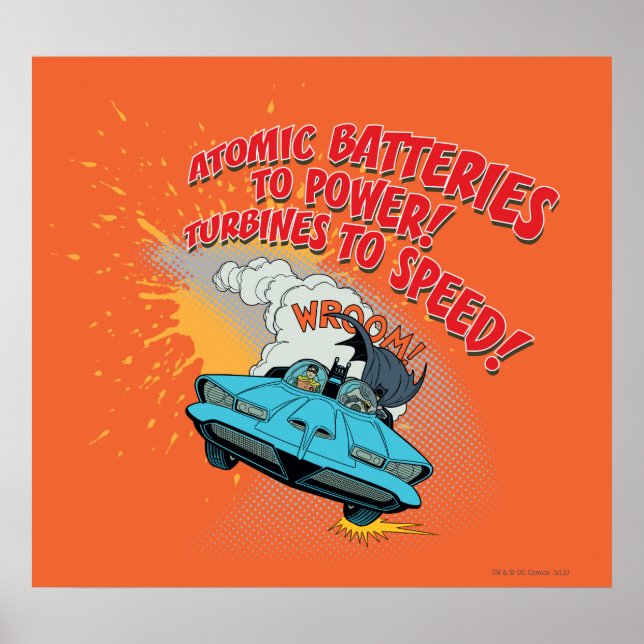 Póster Gráfico Batmobile (Frente)