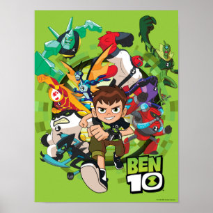 Póster Gráfico Ben 10 Alien Rush