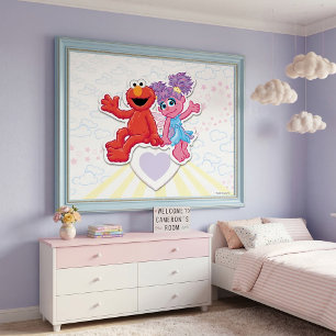 Póster Gráfico de Abby y Elmo