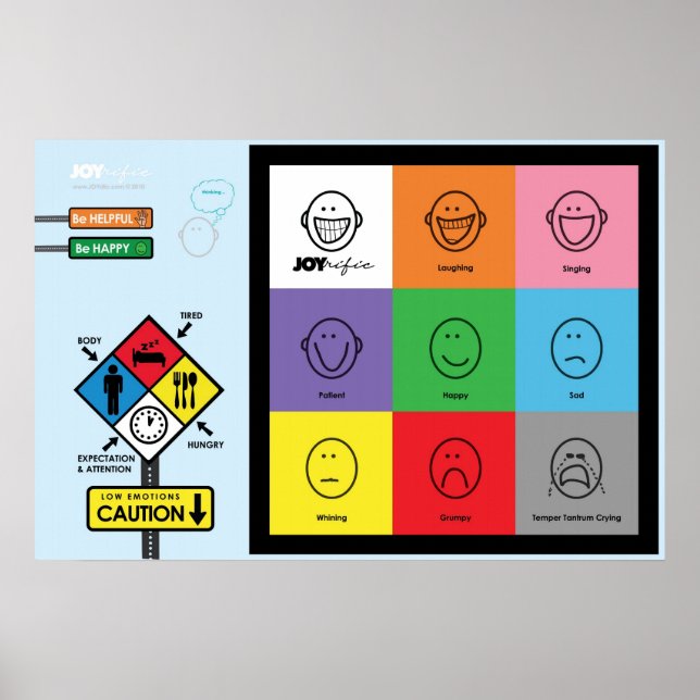 Póster Gráfico de actitud de JOYrific (Frente)