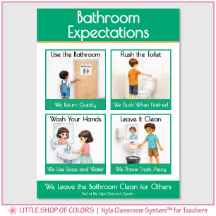 Póster Gráfico de Anclaje de Expectativas en el Aula