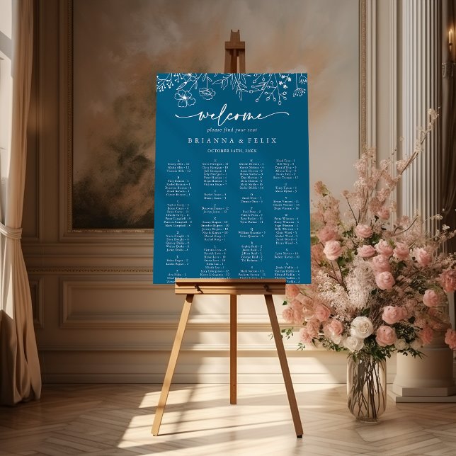 Póster Gráfico de asientos alfabéticos de flores silvestr (Subido por el creador)