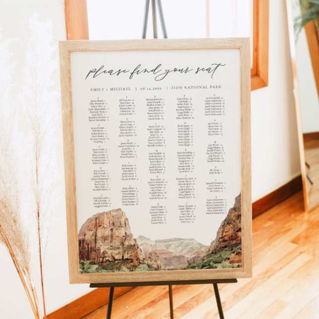 Póster Gráfico de asientos alfabéticos del Parque Naciona (Subido por el creador)