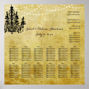 Póster Gráfico de asientos/belén/lámparas de PixDezines