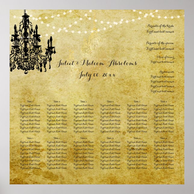 Póster Gráfico de asientos/belén/lámparas de PixDezines (Frente)