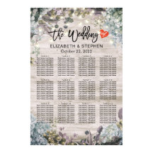 Gráfico de asientos boda Luces de cadena de madera