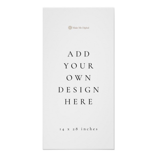 Póster Gráfico de asientos de 14 x 28 pulgadas (acabado b (Anverso)