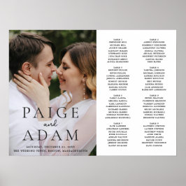 Póster Gráfico de Asientos de Boda Editorial de Foto Mode