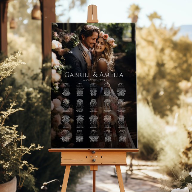 Póster Gráfico de asientos de boda fotográfico elegante m (Subido por el creador)