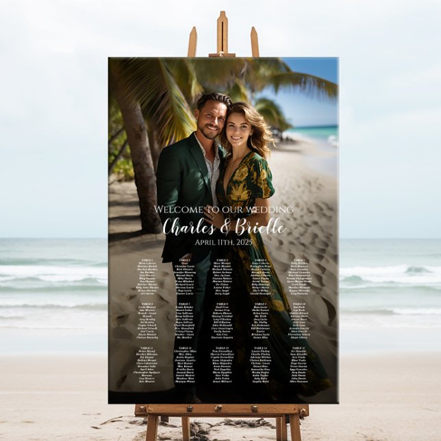 Póster Gráfico de asientos de boda fotográfico elegante m (Subido por el creador)