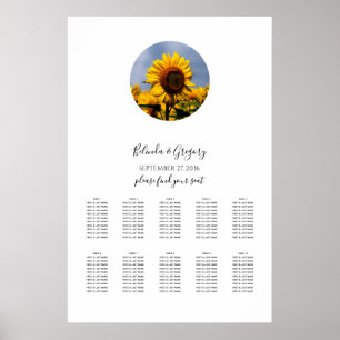 Póster Gráfico de asientos de Bodas rusos del cielo azul