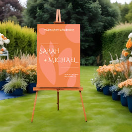 Póster Gráfico de asientos de colores modernos