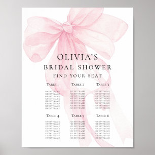 Póster Gráfico de Asientos de Fiesta de Despedida de Solt