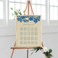 Gráfico de asientos de flores de cerezo azul japon