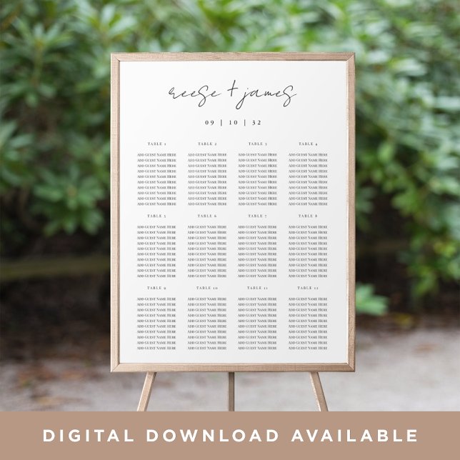 Póster Gráfico de asientos de guiones mínimos modernos (Subido por el creador)