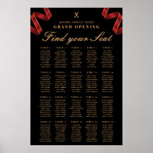 Gráfico de Asientos de Inauguración con Cinta Roja