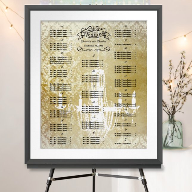 Póster Gráfico de asientos de invitados para eventos espe (To see frame pricing, please enter your frame and mat options.)