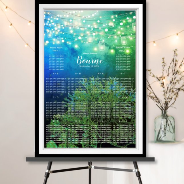 Póster Gráfico de asientos del árbol verde azul del bosqu (Subido por el creador)