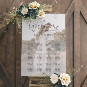Póster Gráfico de asientos del Boda de fotografía de cali