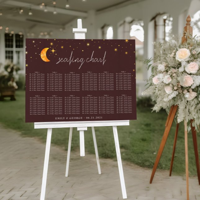 Póster Gráfico de asientos del Boda de la luna del sol ce (Subido por el creador)