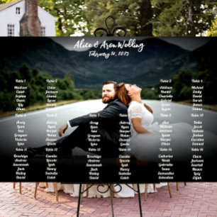 Póster Gráfico de asientos del Boda fotográfico