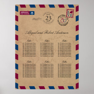 Póster Gráfico de asientos invitados para Bodas de Florid