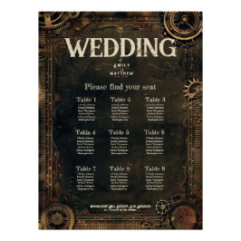 Póster Gráfico de asientos para Bodas de asuntos de Steam