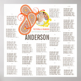 Póster Gráfico de asientos para Bodas de fotos de la Casa
