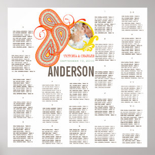 Póster Gráfico de asientos para Bodas de fotos de la Casa