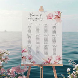 Póster Gráfico de asientos para la fiesta de despedida de