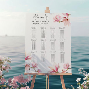 Póster Gráfico de asientos para la fiesta de despedida de