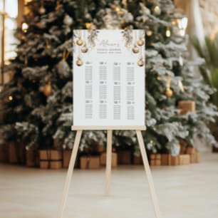 Póster Gráfico de asientos verdes   Holly Navidades Showe