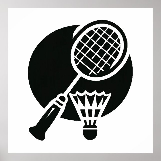 Póster Gráfico de bádminton (Frente)