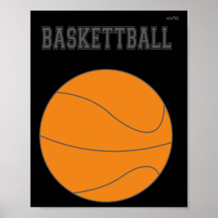 Póster Gráfico de básquetbol #1