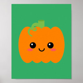 Póster gráfico de calabaza, arte de pared para hab