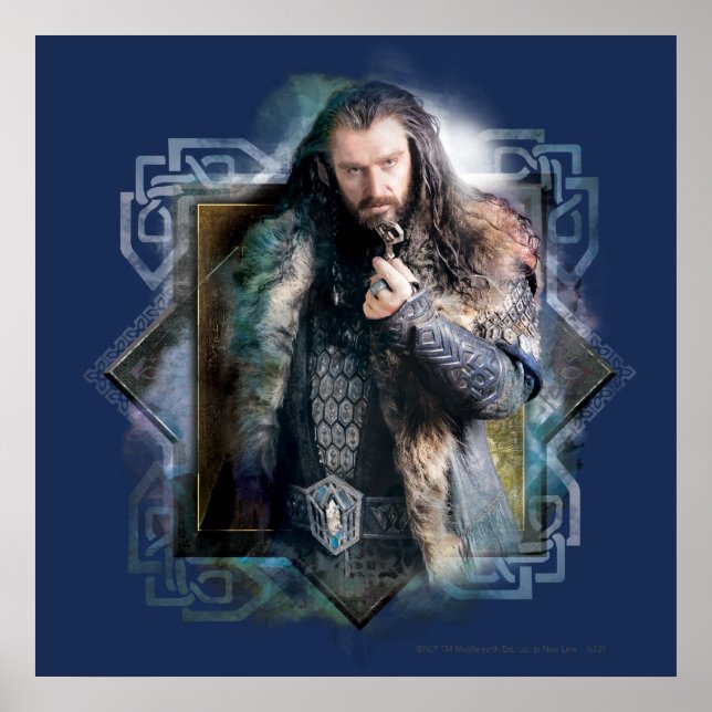 Póster Gráfico de caracteres THORIN OAKENSHIELD™ (Frente)