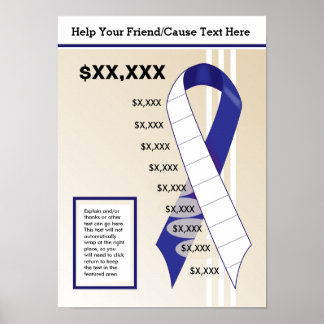 Póster Gráfico de cinta azul