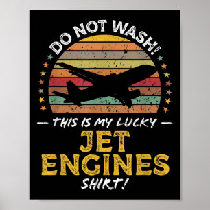 Póster Gráfico de citas de avión divertidas de Jet Engine