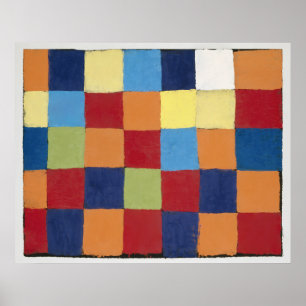 Póster Gráfico de color "Qu 1" (1930) Paul Klee.