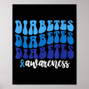 Póster Gráfico de conciencia sobre la diabetes de la cint