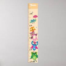 Gráfico de crecimiento de búhos personalizados