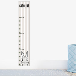 Póster Gráfico de crecimiento de conejo de conejo de band