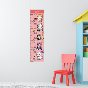 Póster Gráfico de crecimiento de gatos pequeños