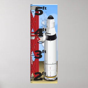 Póster Gráfico de crecimiento de lanzamiento de cuenta re