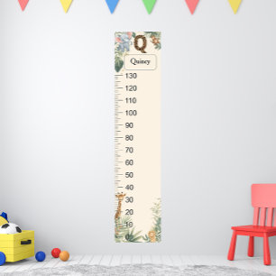 Póster Gráfico de crecimiento de monograma con nombre per