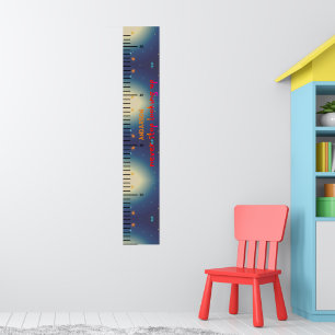 Póster Gráfico de crecimiento de niño pequeño con nombre 