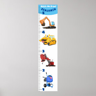 Póster Gráfico de crecimiento de personalizados de transp